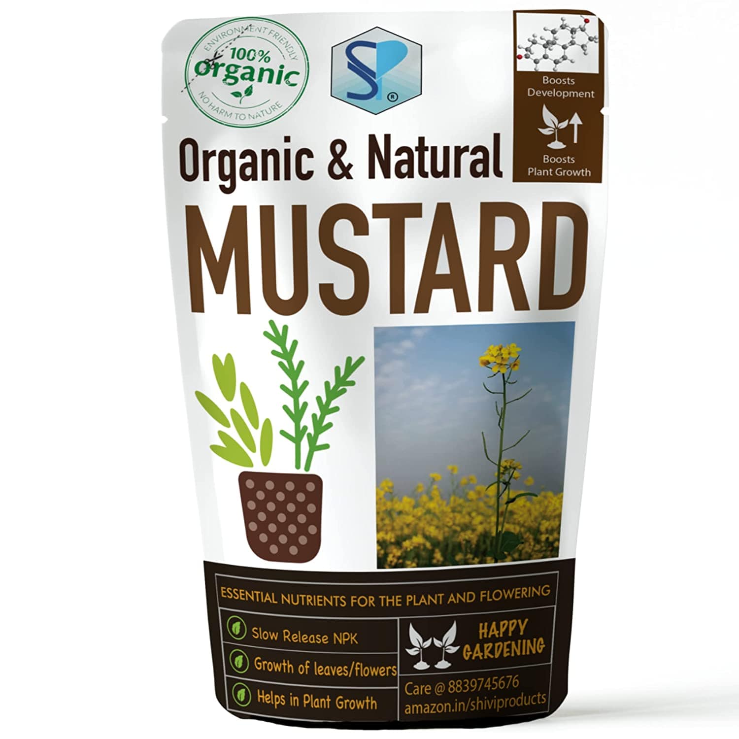 Shiviproducts Organic Mustard Cake Powder