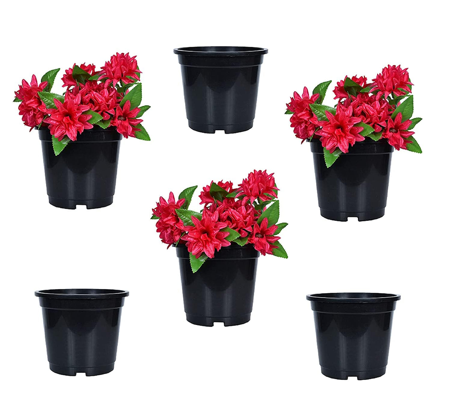 Akura Plastic Planter (Set Of 6)