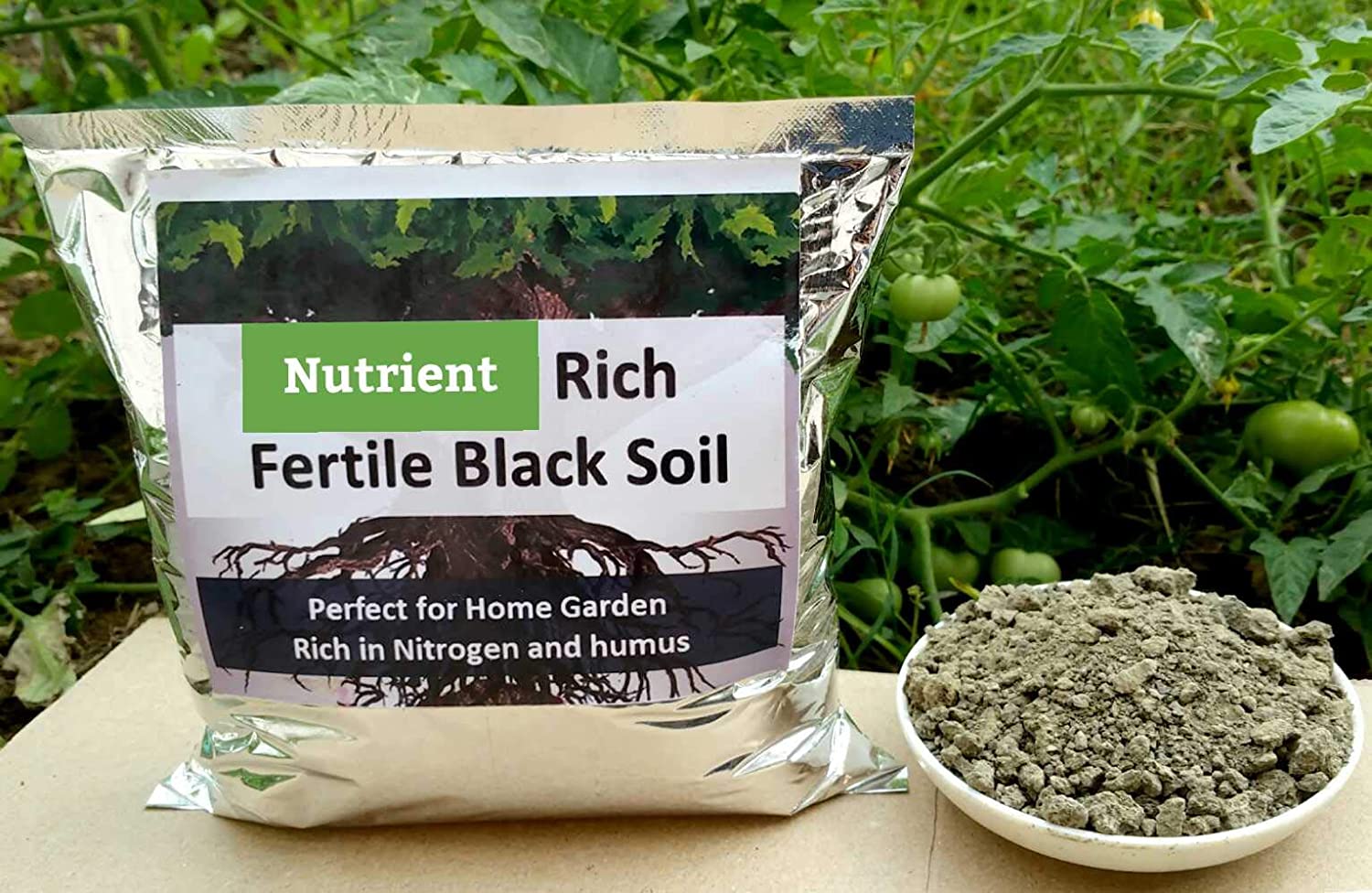 Shiviproducts Fertile Nutrient Rich Black Soil and Dried Cow Manure (2.5 Kg + 2 Kg) With Free Seeds