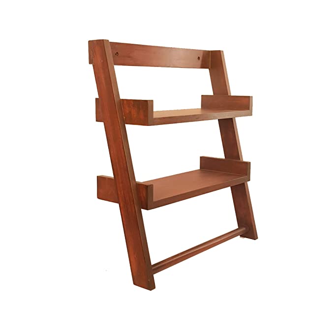 Lycka Birch Wood Ladder Display Wall Mounted Shelves