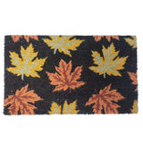 Mats Avenue Coir and Rubber Floral Pattern Hand Printed Multi Color Mat (45x75cm)