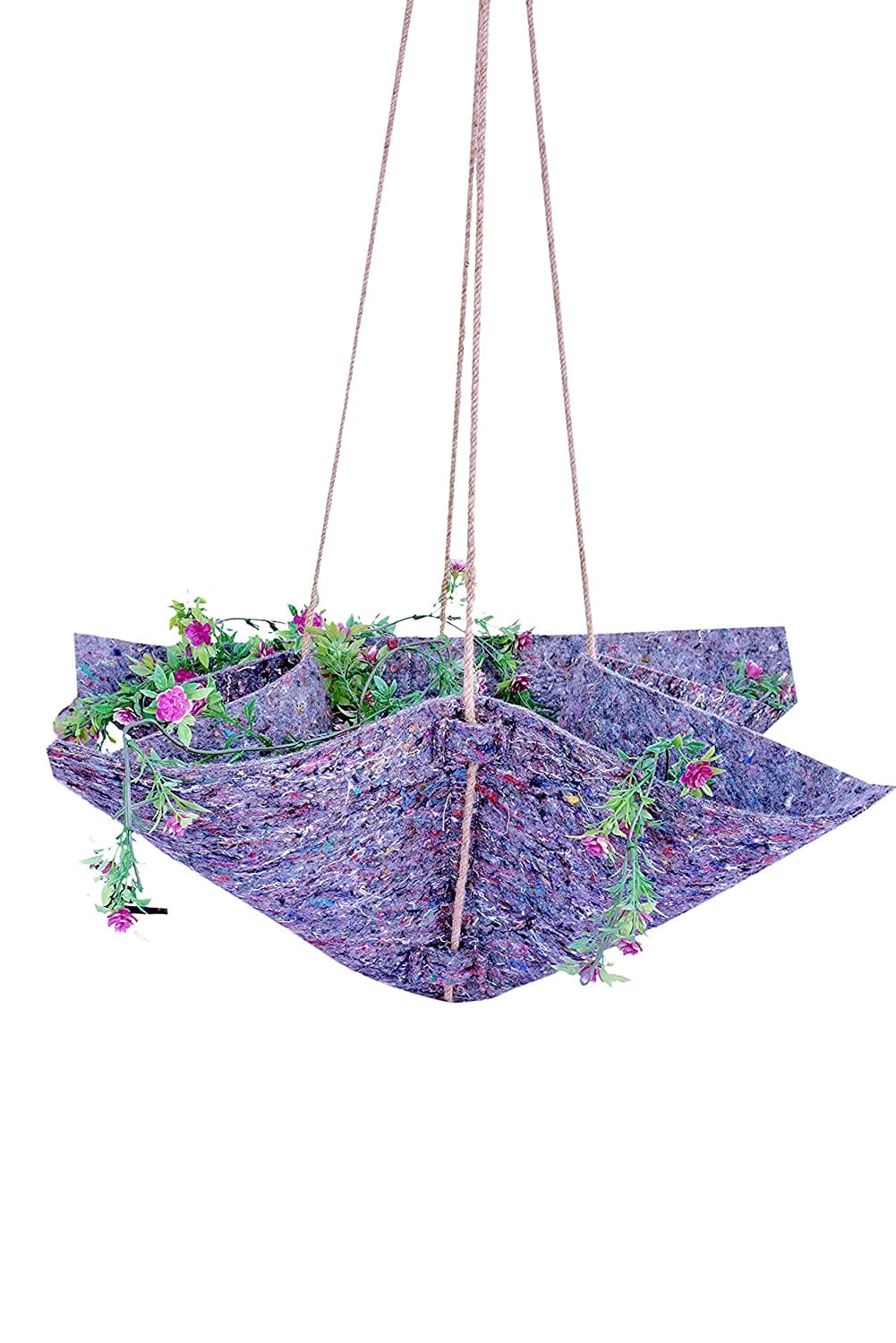 Gardino 850 GSM Vertical Star Hanger Geotextile Planter (17x17x10 Inch)