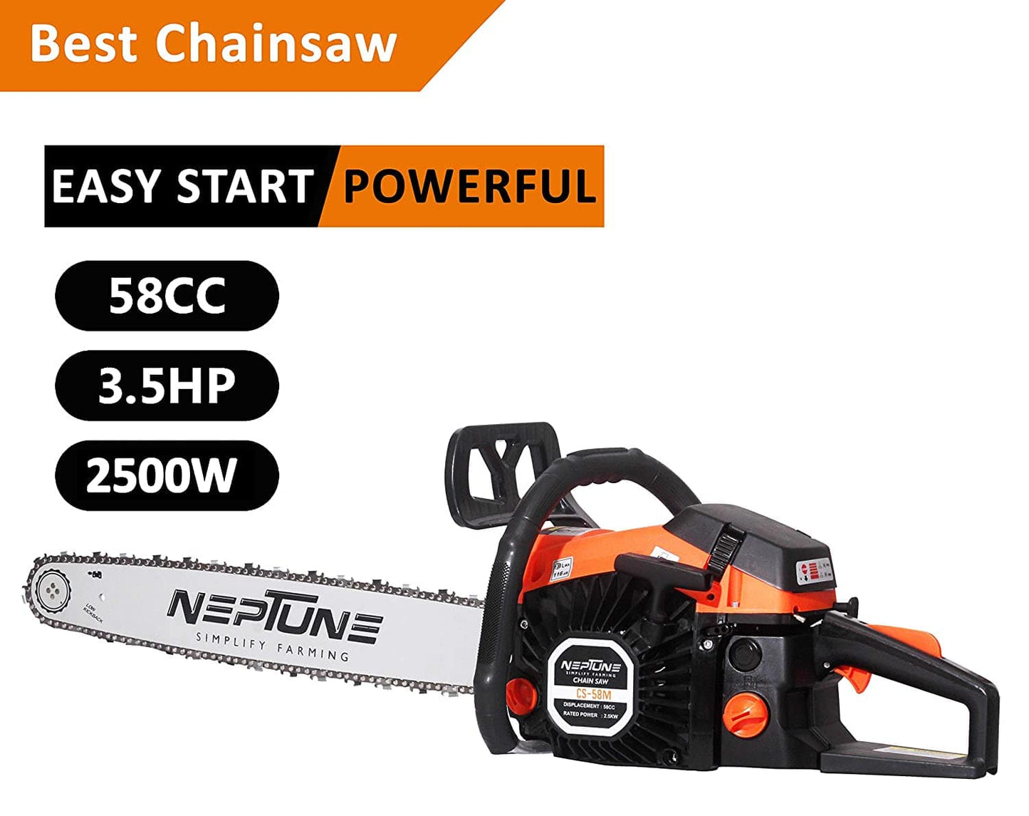 Neptune Simplify Farming Chain Saw With Cutter Bar (22 Inch)