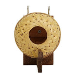 Elysian Hanging Bamboo Strip Bird House and Bird Feeder (15 cms)