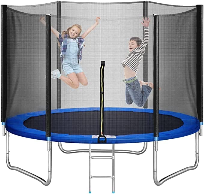 Fitness Guru Toddler Trampoline With Net Safety High Mould Base