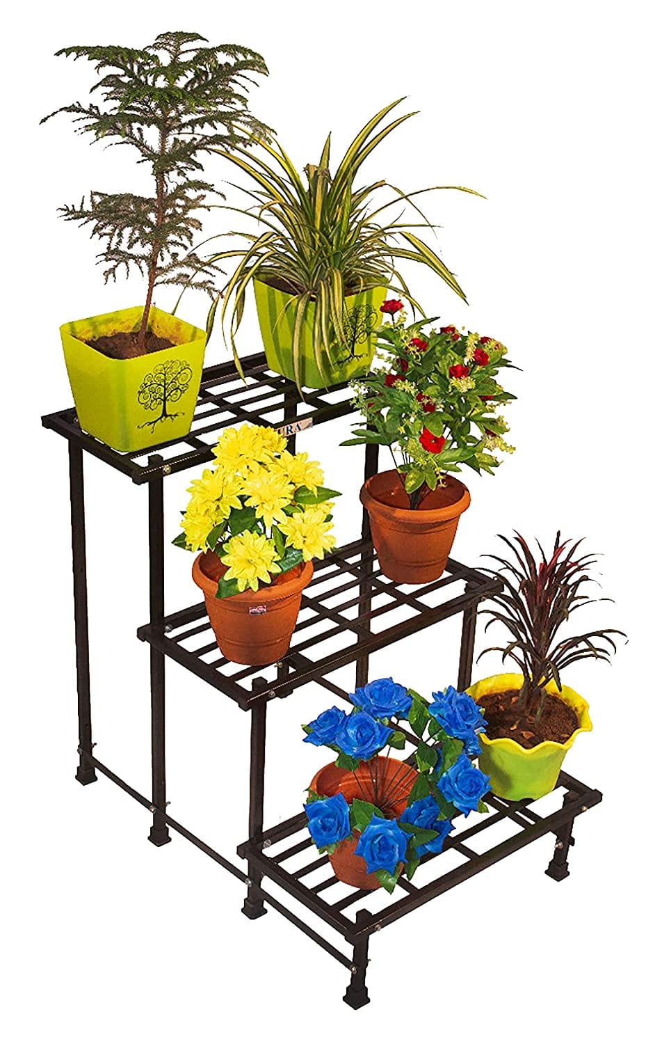 Akura 3-Step Metal Planter Stand