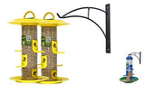 Amijivdaya Bird Feeder With Wall Mount Stand (Large) - 2 Pieces