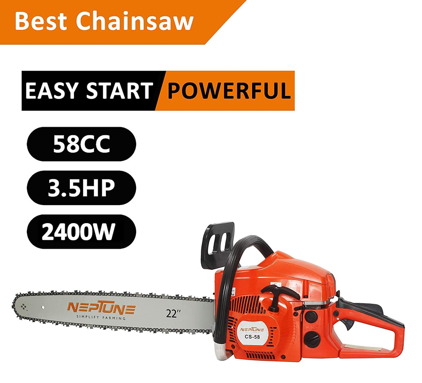 Neptune Simplify Farming Chain Saw With Cutter Bar (22 Inch)