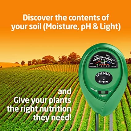 3-in-1 Moisture, Soil Tester & pH Meter