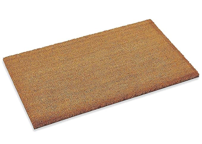 Mats Avenue Solid Coir Large Size Brown Doormat (45x75cm) - Set of 2