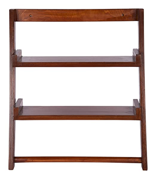 Lycka Birch Wood Wall Mounted Ladder Shelf Display Racks