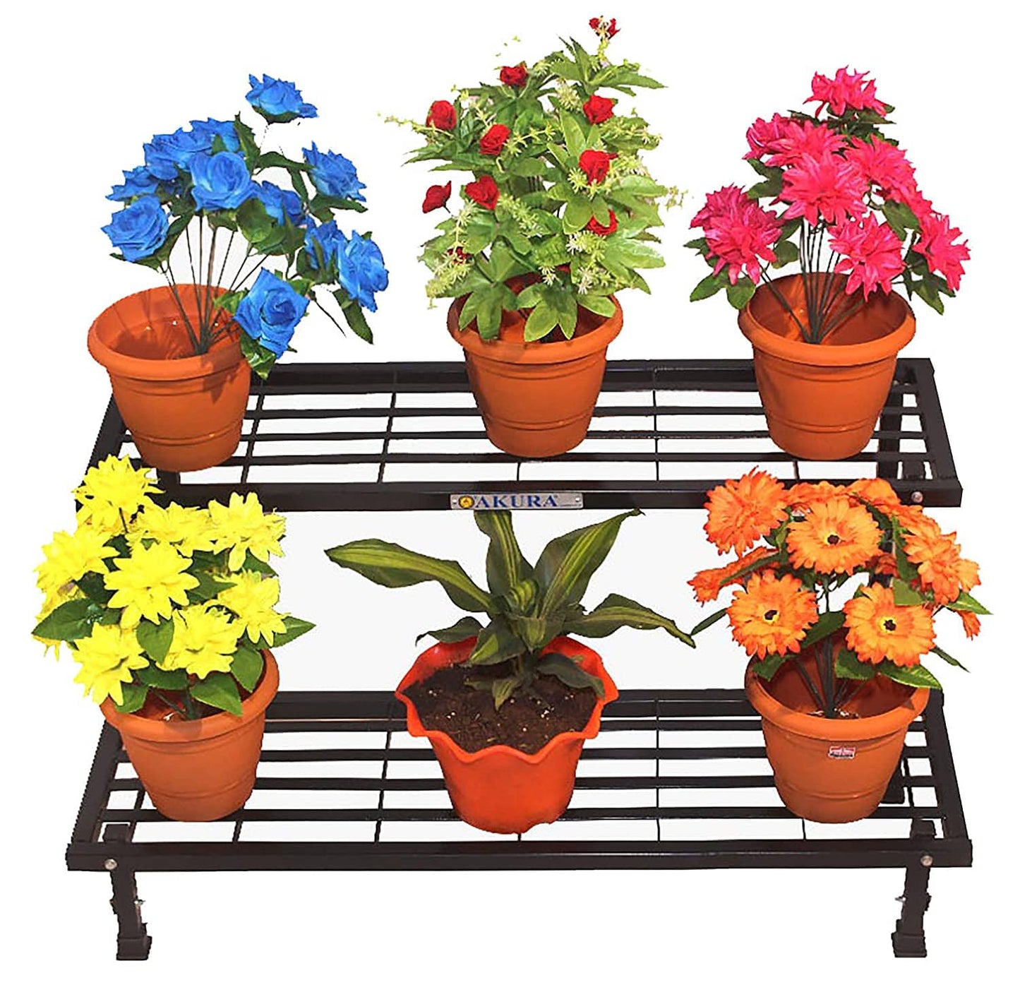 Akura 2-Step Metal Planter Stand