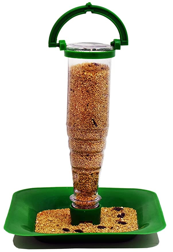 Ayushi Bird Food Feeder (Nano, Green)