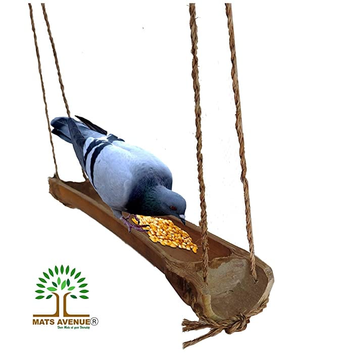 Mats Avenue Open Bamboo Bird Feeder (Hand Crafted)