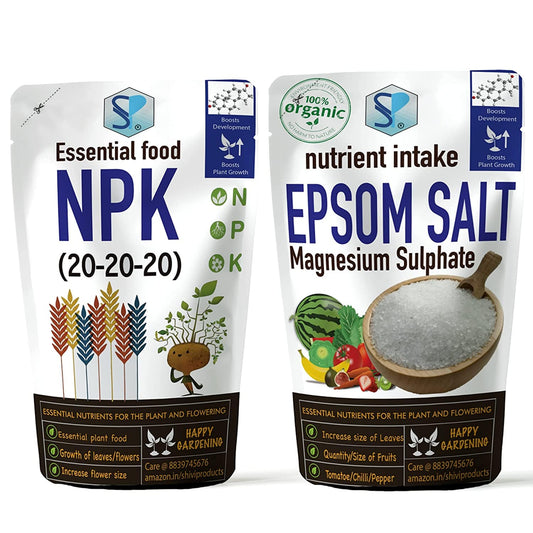 Shiviproducts NPK Fertilizer (300 gm) + Epsom Salt (150 gm)