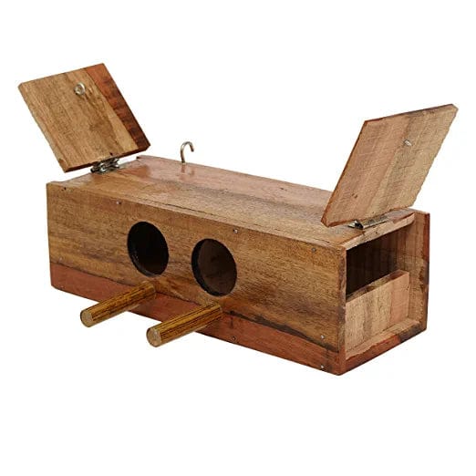 Elysian Decorative Wooden Bird House for Garden (25x9.5x8 cm)