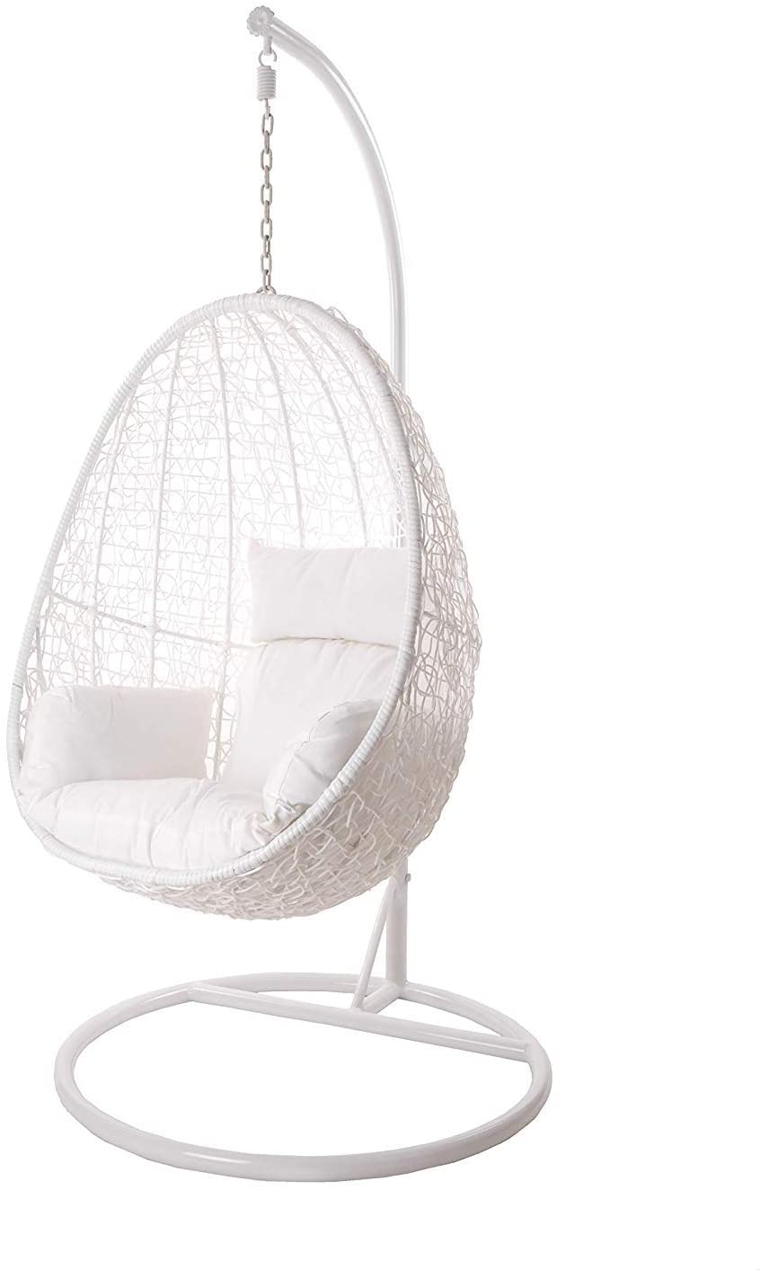 Dreamline Single Seater Hanging Swing With Stand For Balcony/Garden/Indoor