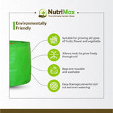 Nutrimax HDPE 200 GSM 9 inch x 9 inch Outdoor Plant Bag