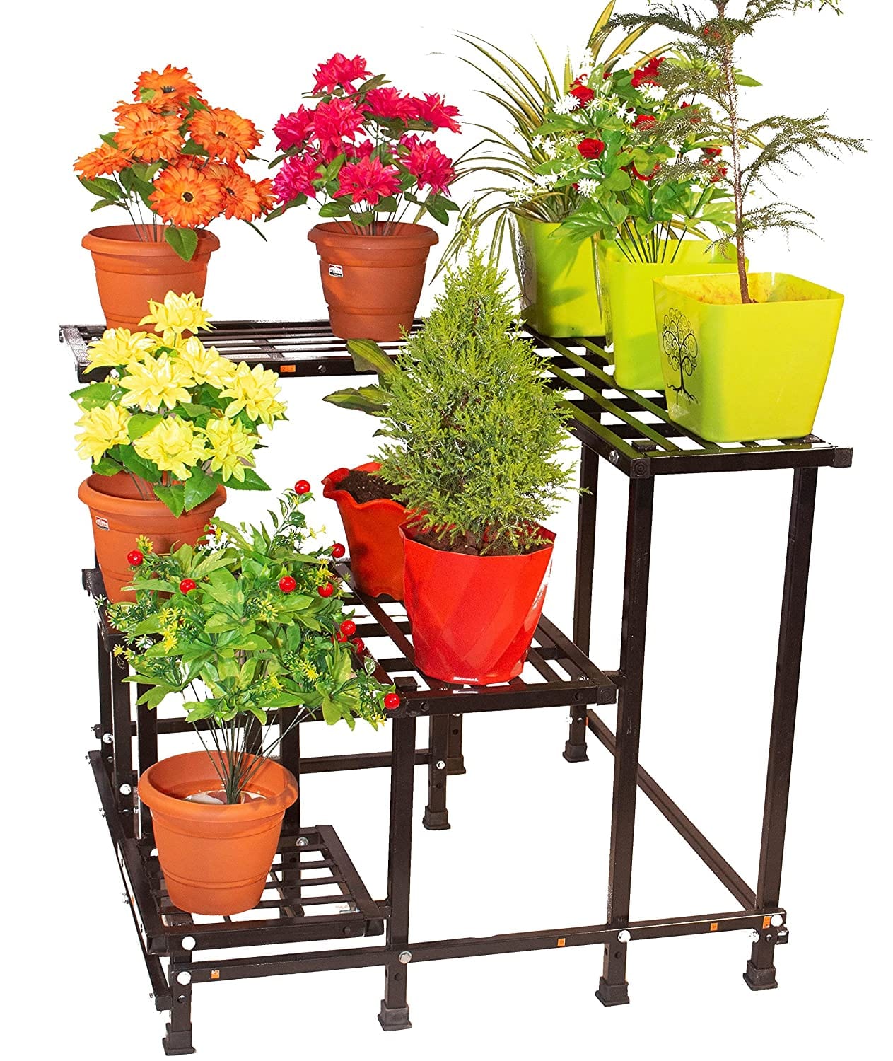 Akura Corner Metal Planter Stand