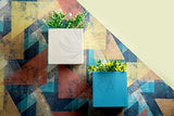 LLOKA Luxurious Fiberglass Wall Mount Pots & Planters - Atita_Cub_01