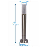 BENE Benjamin Bollard Light 62 cms (Clear, SS)