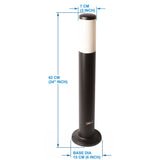 BENE Benjamin Bollard Light 62 cms (Milky, Black)