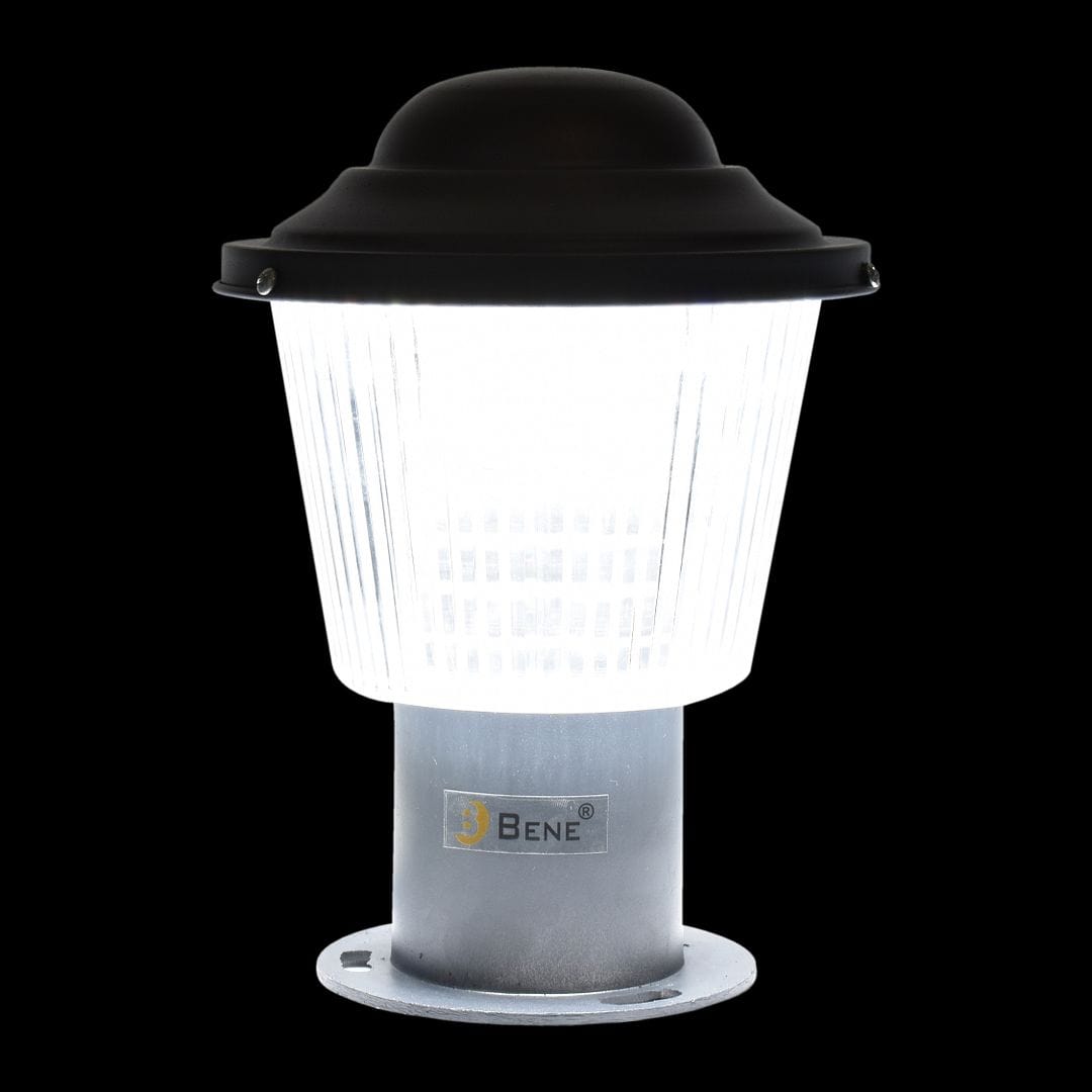 BENE Reed Garden Light 20 Cms Fitted with 15w White LED (Grey)