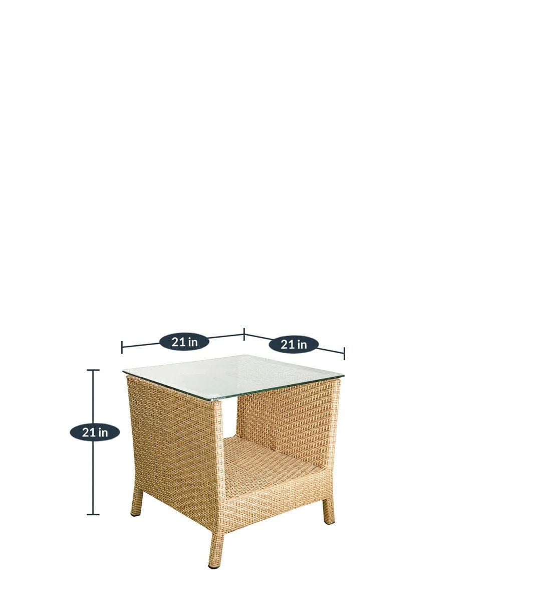 Dreamline Outdoor Furniture Garden Patio Coffee Table Set(1+2), 2 Chairs And Table Set (Cream)