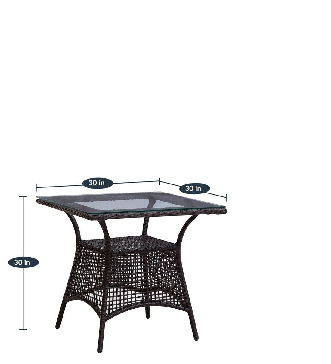 Dreamline Garden Patio Seating Set 1+4 4 Chairs And Table Set, Coffee Table Set (Dark Brown)