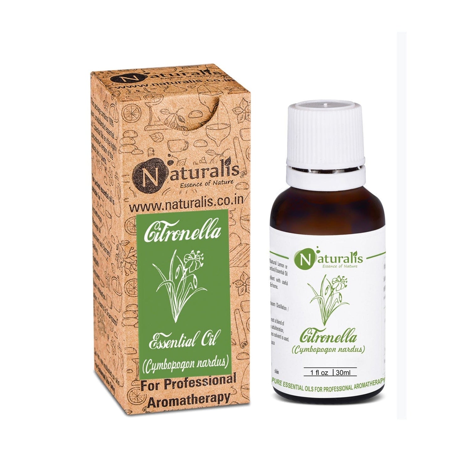 Naturalis Citronella (Ceylon) Essential Oil - Pure & Natural