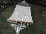 Double Checkered Soft Comb Quilted Hammock, 200kg Weight Capacity- 140W X 396L cm