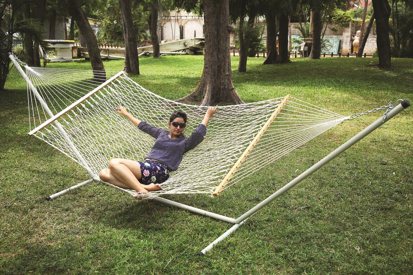 Hammocks 15 feet Long Knock Down Metal Steel Hammock Stand