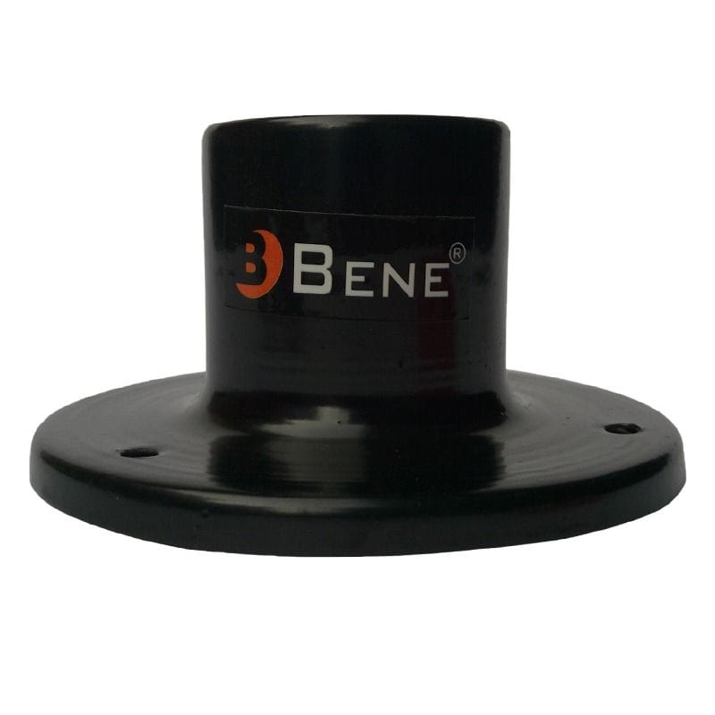 BENE Round Base Stand For Garden Lights MS (Black, 11 cms)