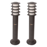 BENE Oak Bollard Light 59 cms (Milky, Grey)