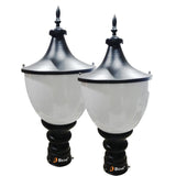 BENE Tzar Garden Light 16 Cms Fitted with 9w White LED (Black)