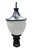 BENE Tzar Garden Light 16 Cms Fitted with 9w White LED (Black)