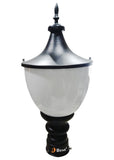 BENE Tzar Garden Light 21 Cms Fitted with 12w White LED (Black)