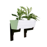 GreenUp Wall Mounted Wooden Boat Planter (Rectangle Shaped)