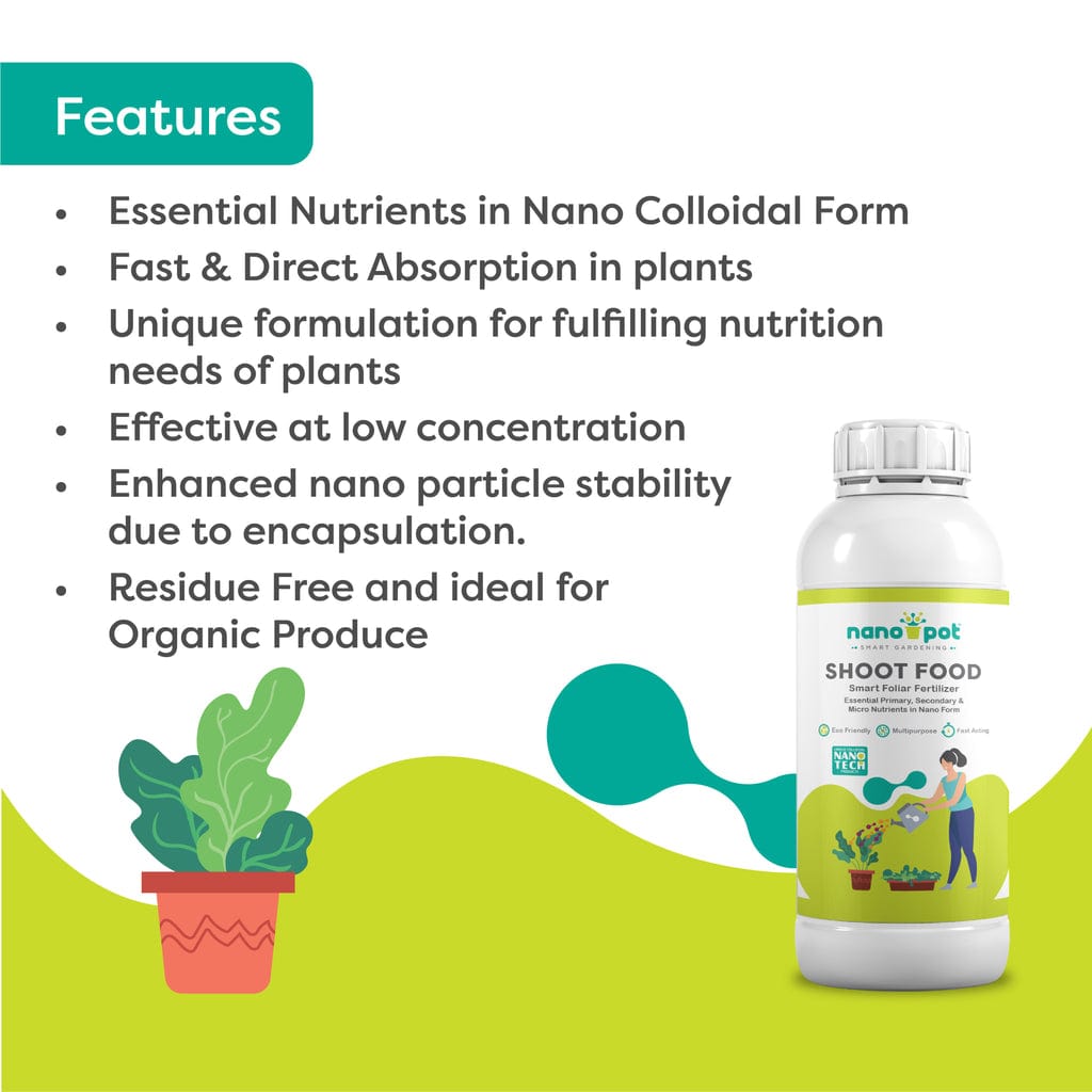 Nanopot Foliar Liquid Fertilizer - Primary, Secondary & Micro nutrients