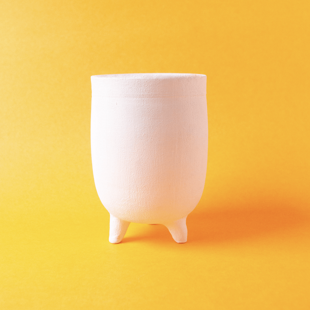 Lokabazar White Matt Finish Terracotta Planter