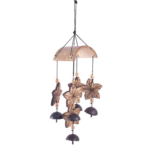 Lokabazar Flower Shaped Wind Chime with 5 Bells