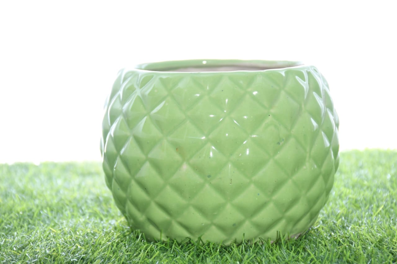 Diamond Ball Ceramic Pot