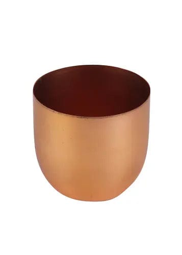 Amaya Decors Table Top Planter with Copper Plating (Set of 2)