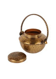 Amaya Decors Golden Tealight Holder (Minimalistic Patterned)