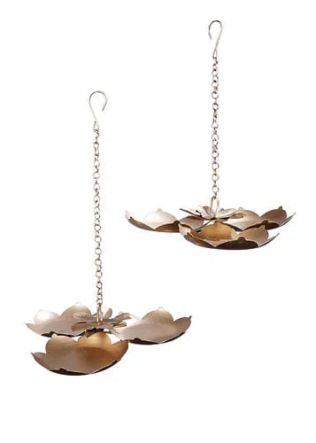 Amaya Decors Set of 2 Hanging Three Flower Urli