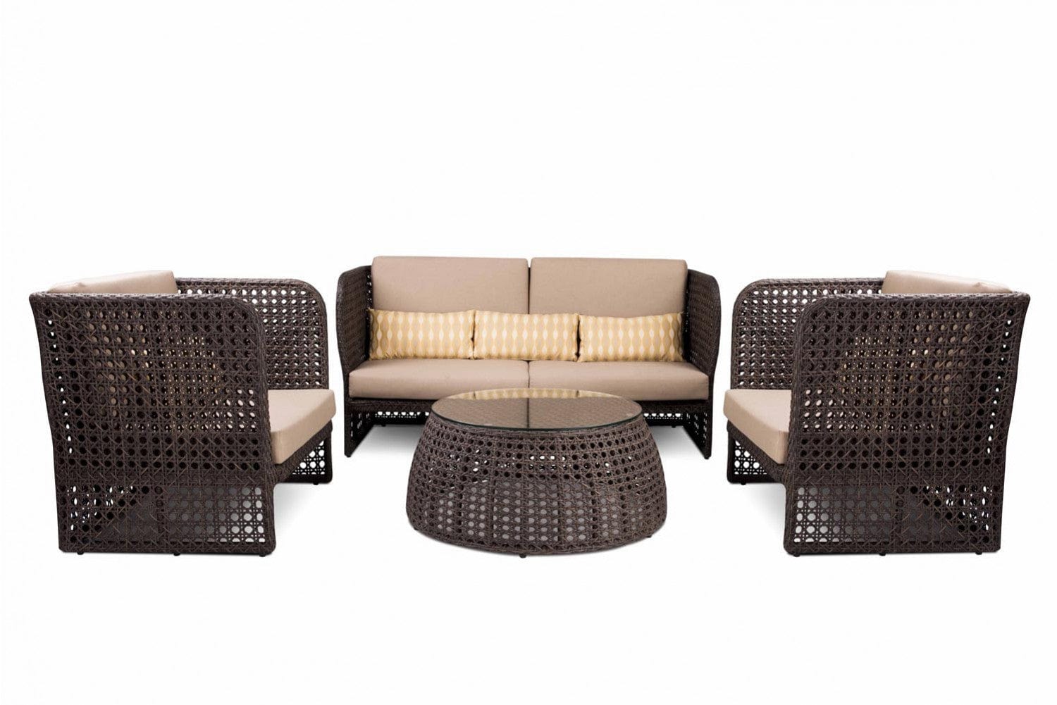 Dreamline Outdoor Garden Balcony Sofa Set 3 Seater , 2 Single Seater And 1 Center Table Set Outdoor Furniture