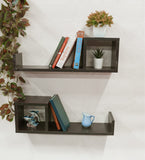 Raytrees Wooden Wall/Book Shelevs- Set of 2