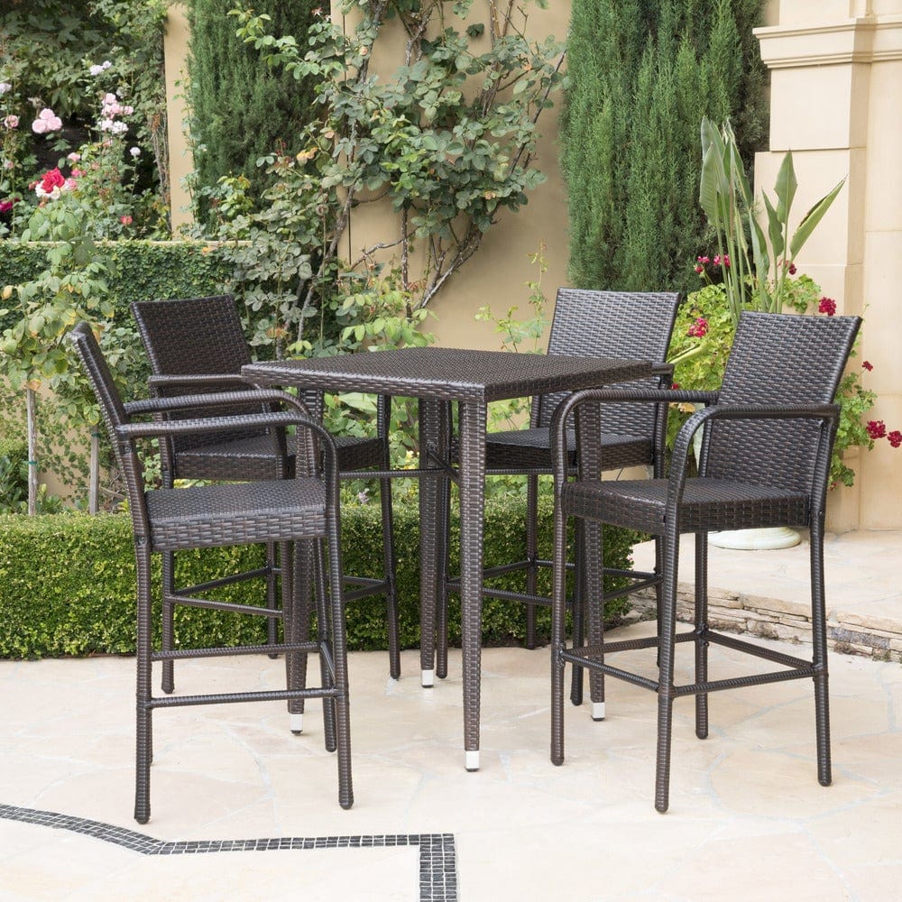 Dreamline Outdoor Bar Sets/Garden Patio Bar Sets (4 Chairs And 1 Table Set)