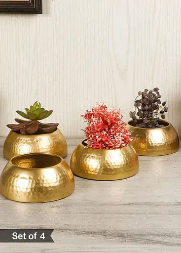 Amaya Decors Set of 4 Bowl Shape Planters