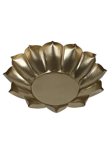 Amaya Decors Set of 3 Metal Lotus Urli